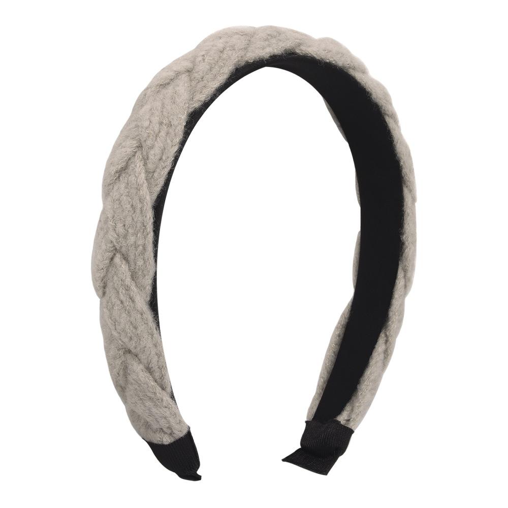 F3644 Simple woven cloth headband geometric twist retro temperament hair accessories French fashion headband
