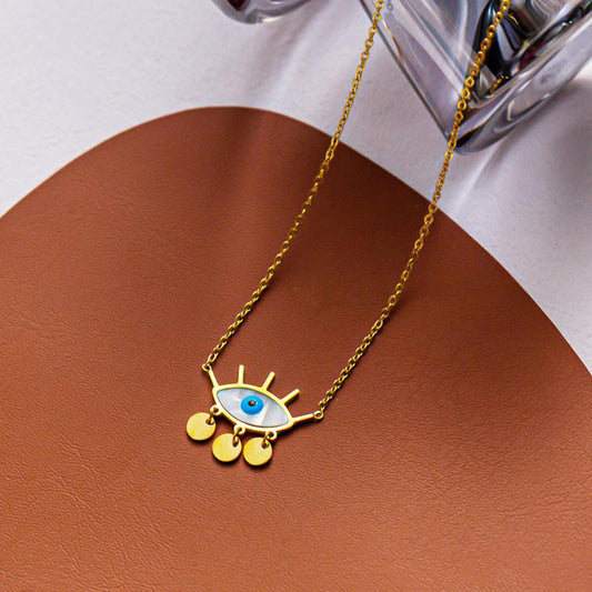 Explosive Angel Eyes Pendant Necklace ins Devil Eyes Necklace