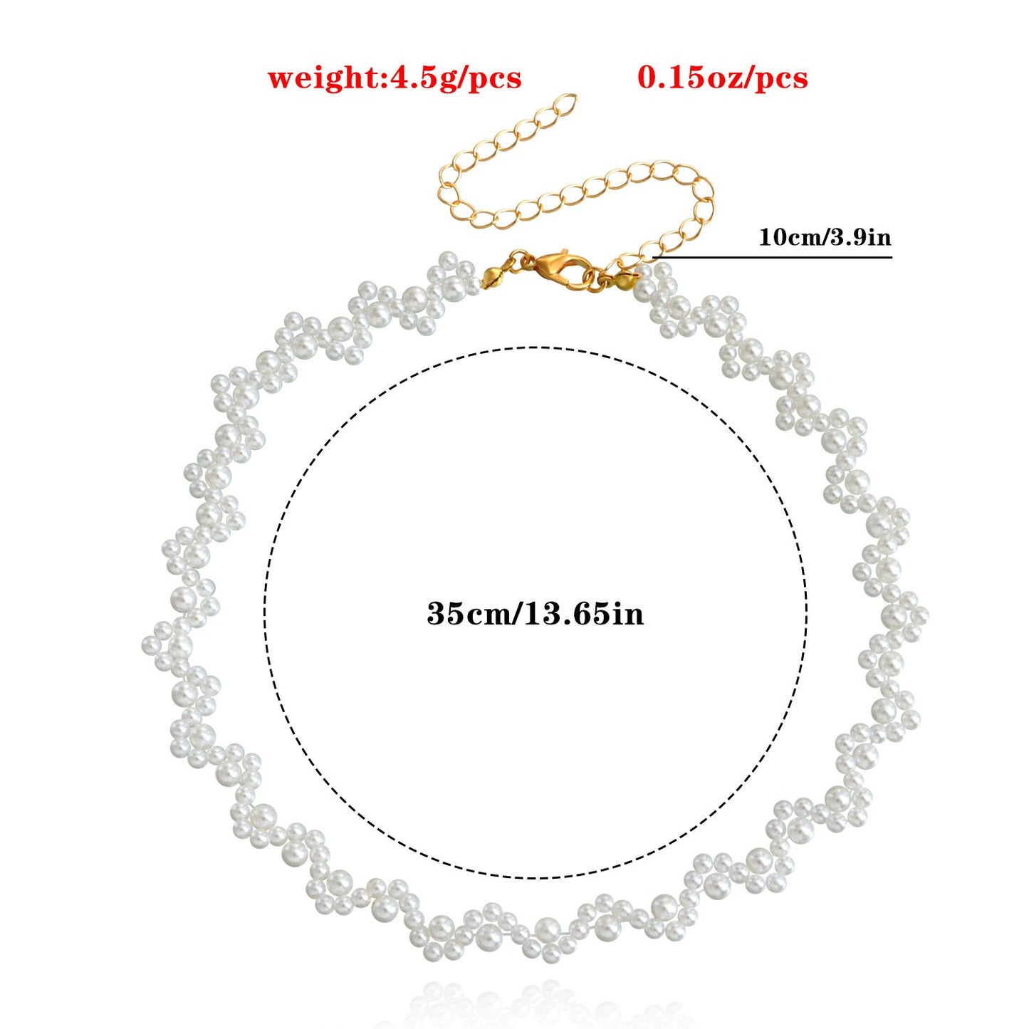 Jewelry niche white imitation pearl necklace necklace female wild beaded necklace choker