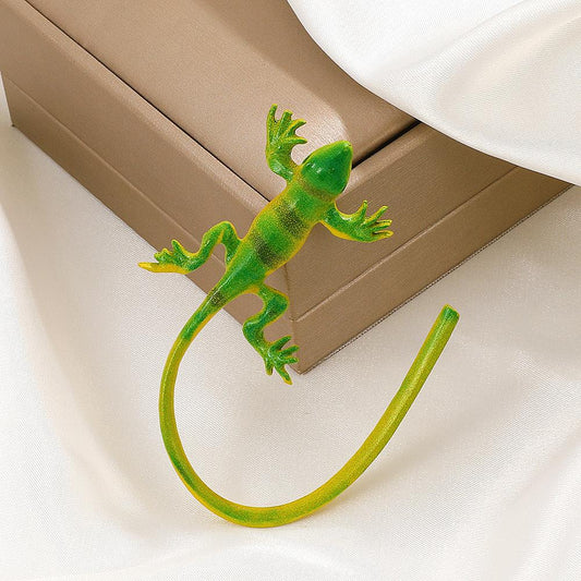 Ins exaggerated lizard ear clip without ear hole fashion creative niche design gecko ear bone clip animal earrings