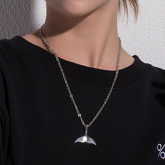 Jewelry Ladies Temperament Mermaid Tail Necklace Popular Simple Personality Necklace Clavicle Chain