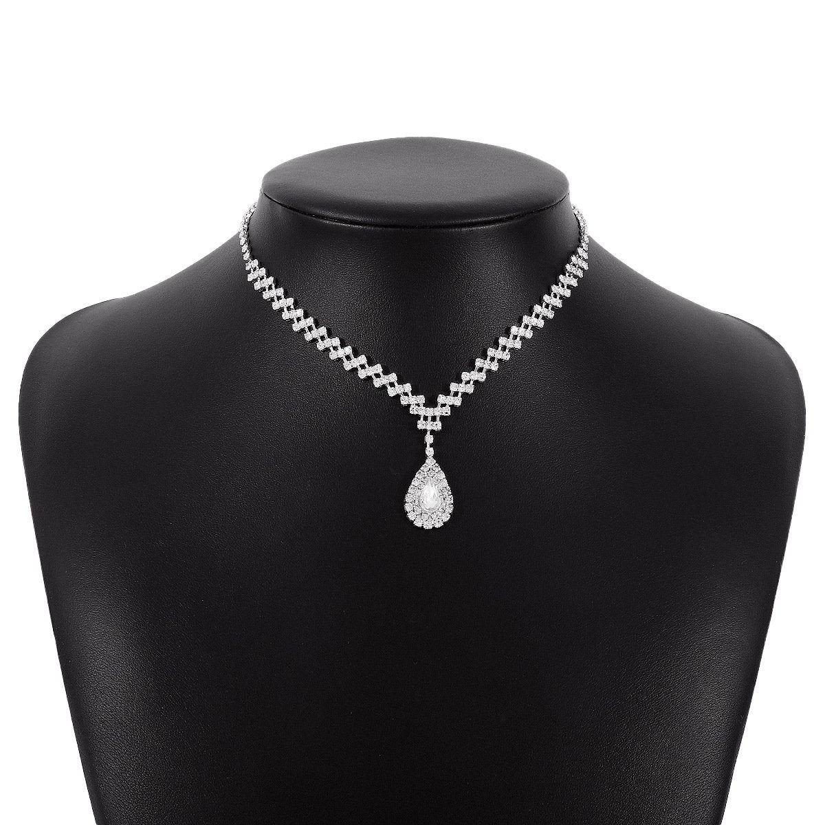N1874 Exquisite Claw Chain Drop Diamond Necklace Light Luxury Romantic Retro Elegant Geometric Temperament Clavicle Chain