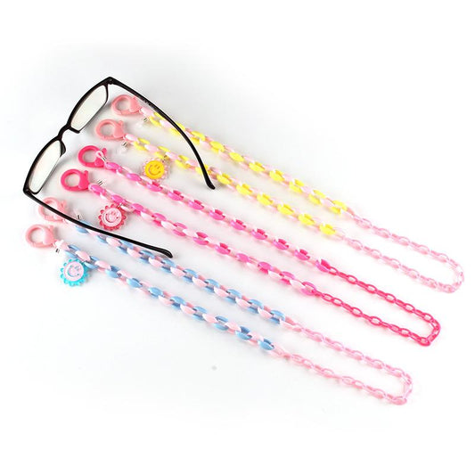 Candy Color Contrasting Color Acrylic Mask Chain Children's Anti-Le Sunflower Glasses Chain Anti-lost Rope