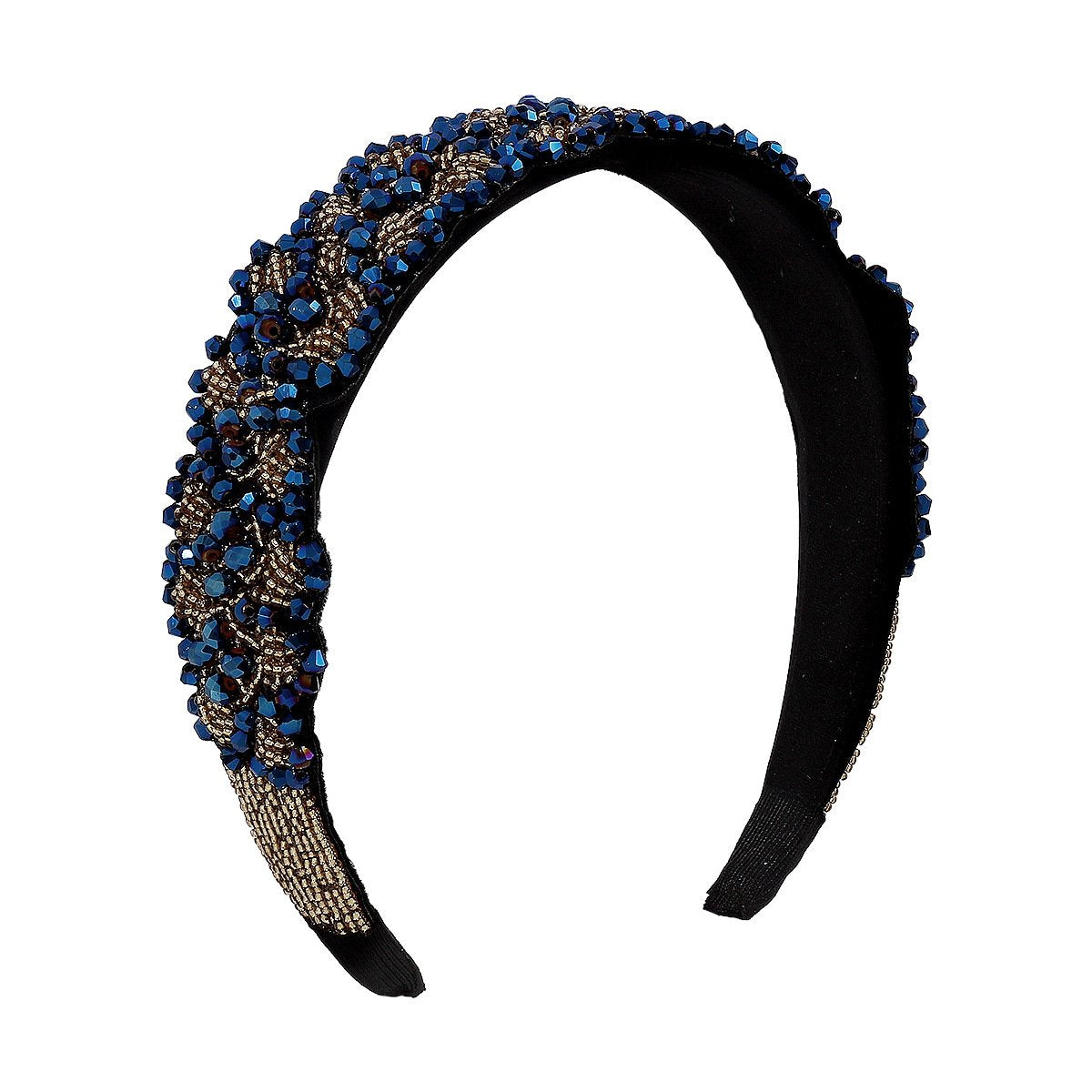 F4459 Baroque retro light luxury headband imitation crystal beaded heavy industry palace exaggerated dinner headband