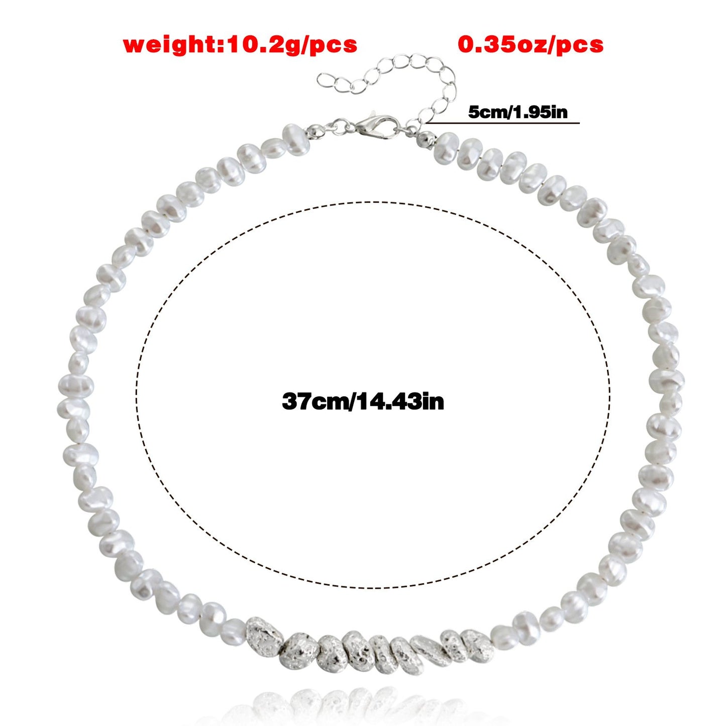 Jewelry Broken Silver Few Two Imitation Pearl Necklace Women's Versatile Sen Department Temperament Clavicle Chain Beaded Necklace