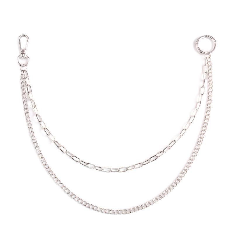 Metal Waist Chain Punk Rock All-Match Night Jeans Decorative Ring Pendant Pants Accessories