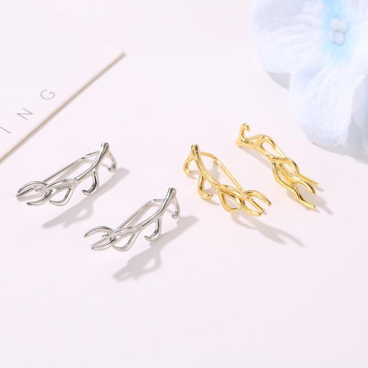 Earrings Creative Fashion Branch Earrings Creative Irregular Ear Studs Men and Women Ear Hanging Ear Hooks