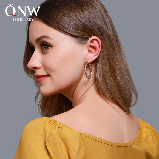 Ins temperament simple earrings classical exaggerated hollow out large circle earrings earrings female accessories