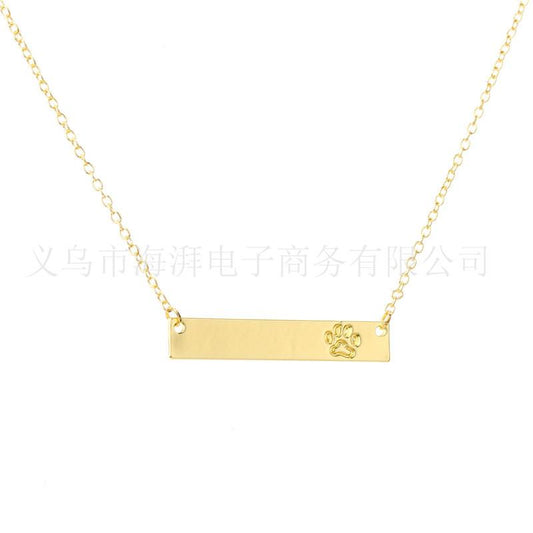 Creative Personality Jewelry Pet Paw Dog Paw Bear Paw Necklace