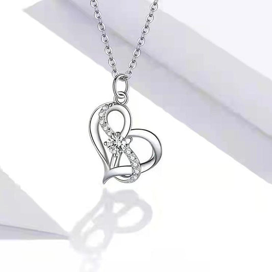 Jewelry Lucky 8 Love Love Pendant Necklace Female Niche Design Fashion Simple Jewelry Accessories