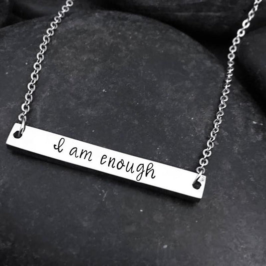 Explosive jewelry IamEnough I am fed up with good friends couple necklace