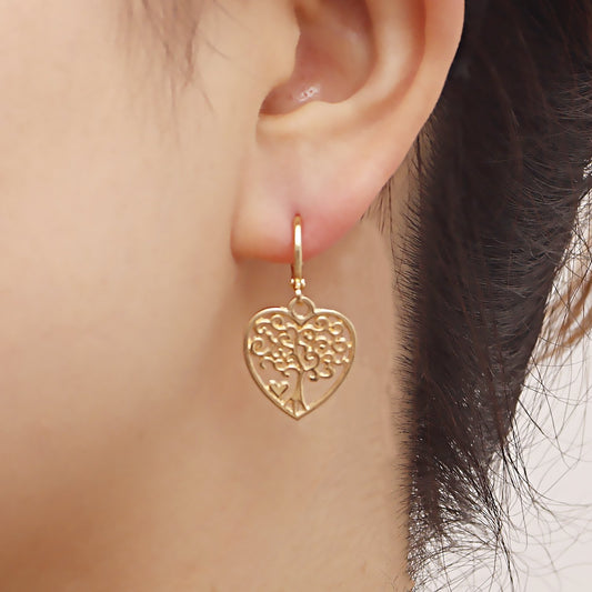 Jewelry ins multi-element red cherry hexagram love earrings female earrings high-end niche