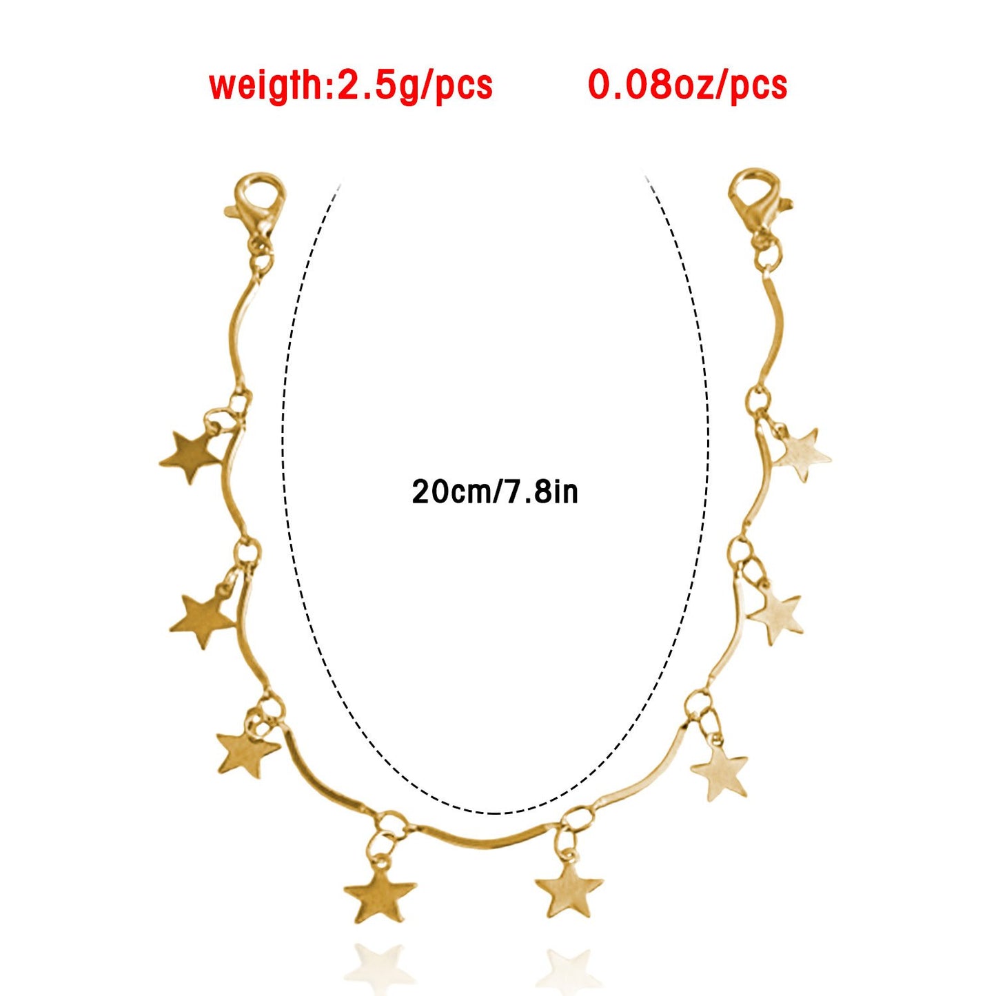 Jewelry ins tassel star pendant pants bag chain accessories female diy small accessories