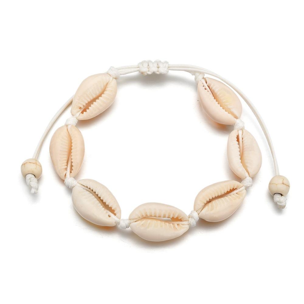Shell necklace set fashion shell knotted bracelet women