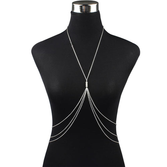 Accessories Women's Multilayer Alloy Plating Body Chain Integrated Chain Body Chain Jewelry Women