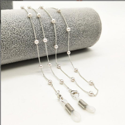 Jewelry Fashion Simple Pearl Glasses Chain Hanging Neck Anti-drop Glasses Rope Glasses Accessories