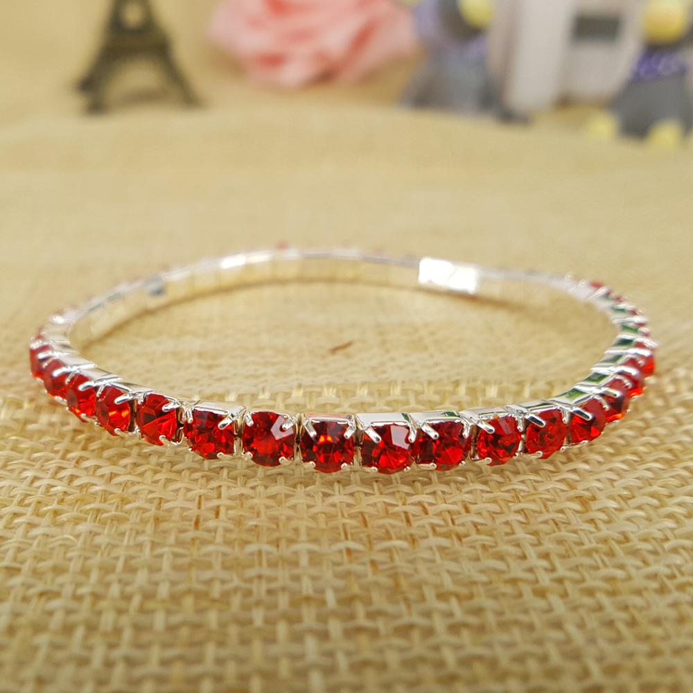 High Elastic Claw Chain Single Drain Diamond Bracelet Bridal Wedding Dress Accessories Diamond Bracelet