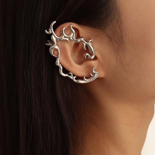 E1299 Earrings Frosty Creative Design Earrings Simple Metal Geometric Fashion Earrings