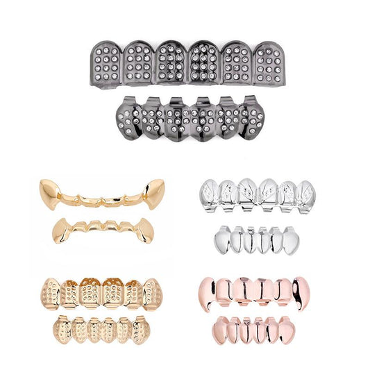 Fashionable Metal Braces Hip Hop Trend HIPHOP Rock False Teeth Jewelry