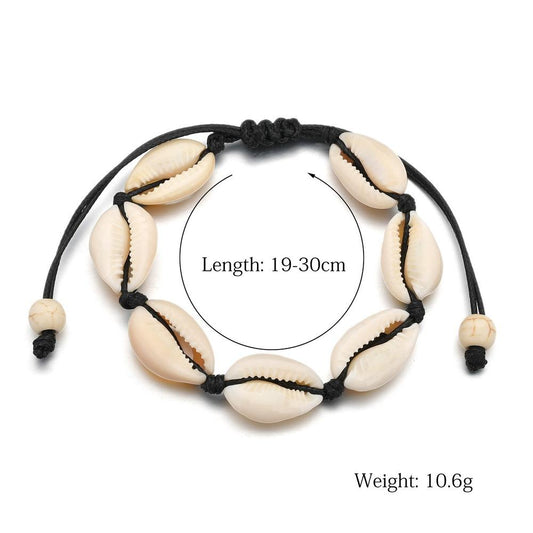 Shell necklace set fashion shell knotted bracelet women
