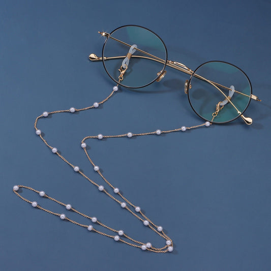 Jewelry Simple Fashion Temperament Pearl Glasses Chain Ladies Mask Mask Dual Use Chain Accessories