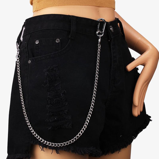 Trendy rock metal ring chain punk single chain trendy personality all-match pants chain