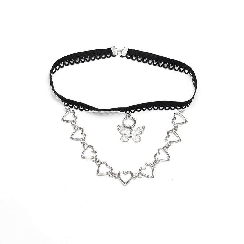 Jewelry Butterfly Pendant Hollow Love Leg Chain Female Lace Elastic Sexy Thigh Ring Body Chain