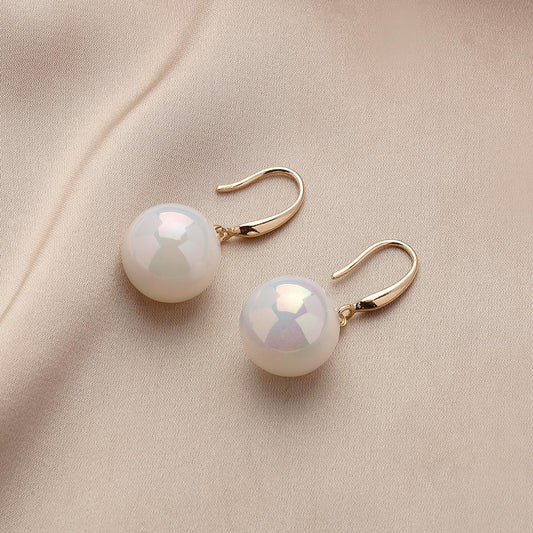 Symphony Mermaid Ji Pearl Earrings Young Niche Light Luxury Design Temperament Earrings Earhook Earrings