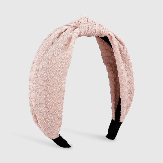 F4414 Temperament retro solid color headband fabric wide-brimmed atmosphere feeling net red headband fairy hair accessories