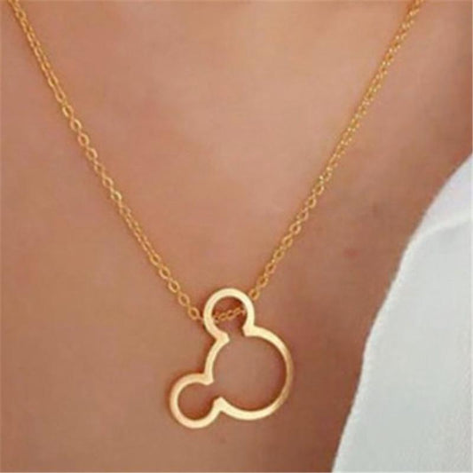 New Year's Explosion Model Hollow Mickey Mickey Mouse Exquisite Necklace