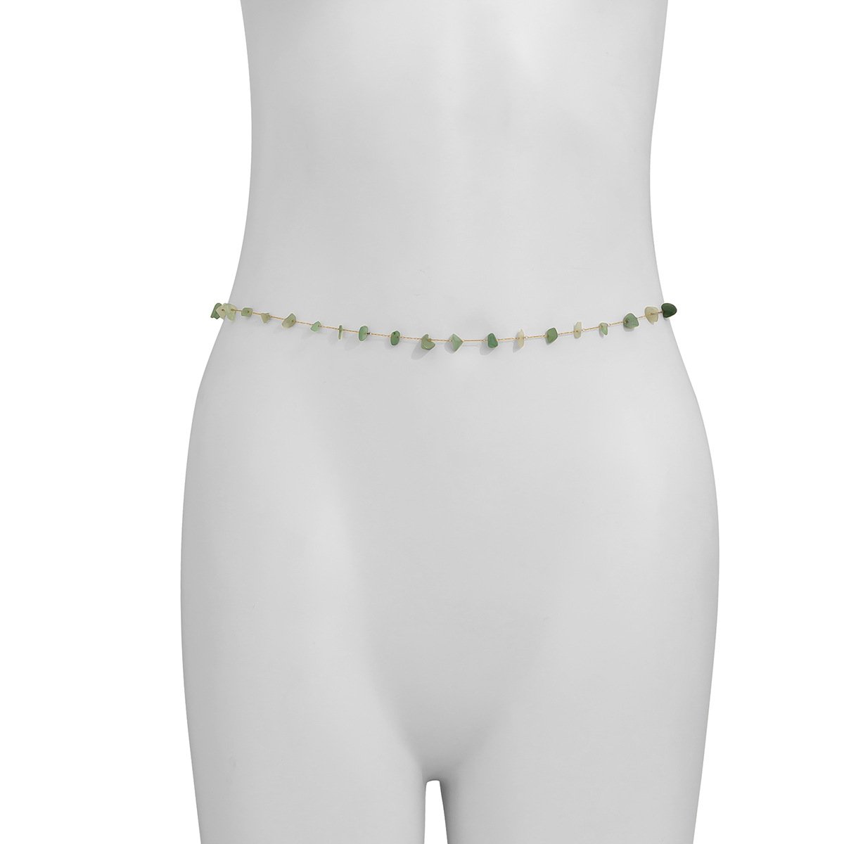 Jewelry single-layer metal thin chain body chain simple beach sexy gravel woven waist chain female