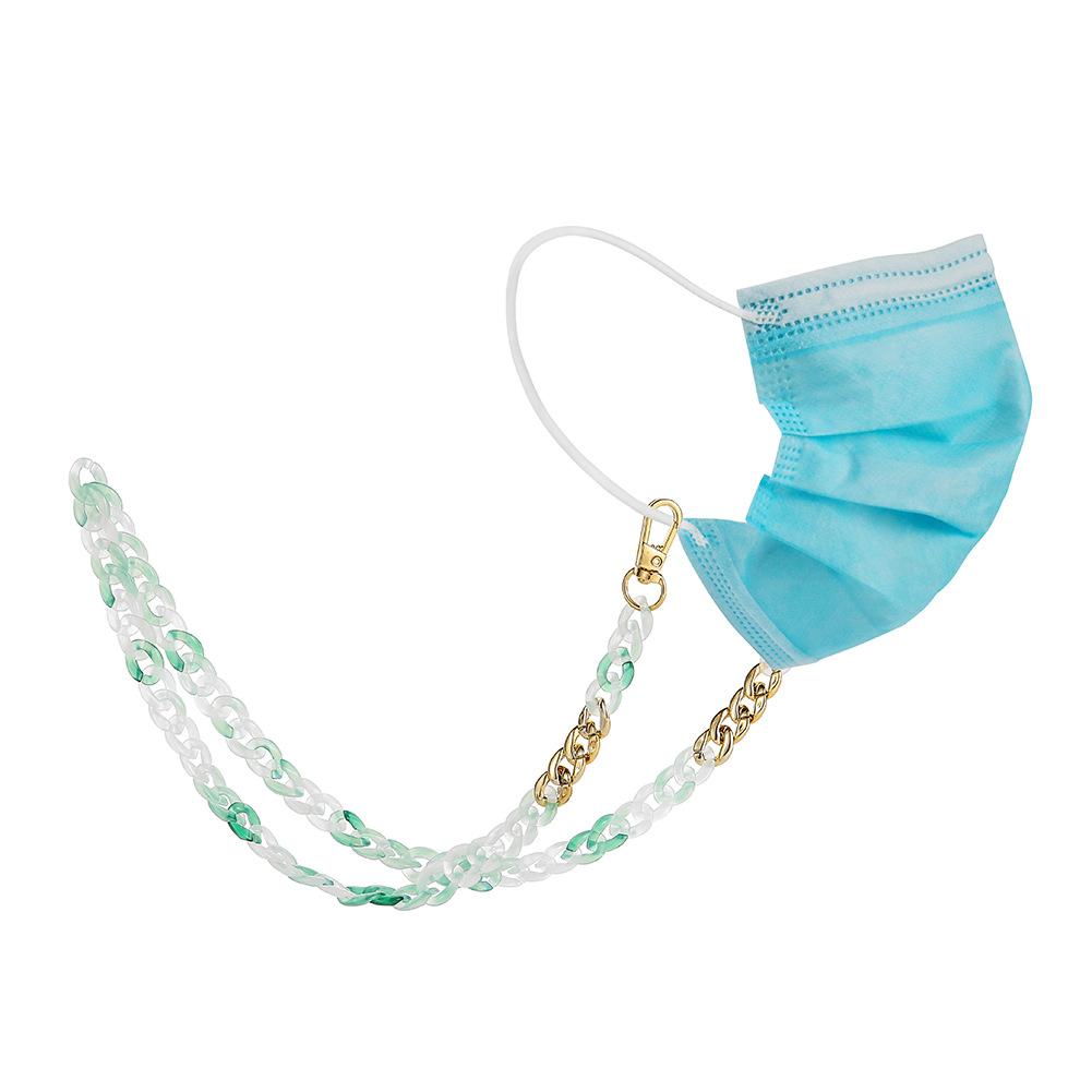 Resin Transparent Imitation Jade Simple Chain Mask Chain Creative Colorful Handmade Glasses Chain