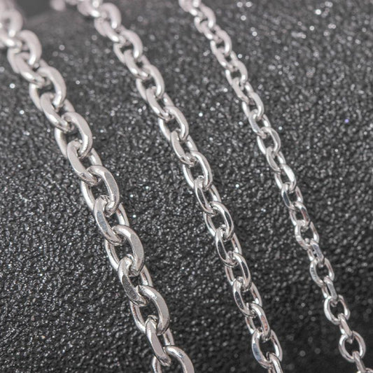 Fashion Stainless Steel Cross Chain Necklace Hipster Simple Fashion Titanium Steel Jewelry