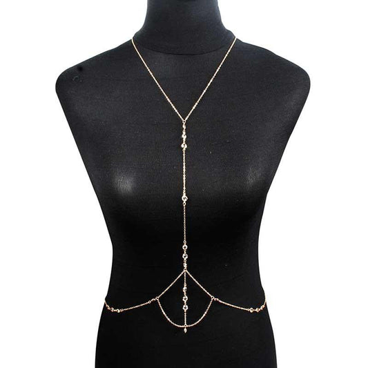 Summer and Autumn Popular Crystal Accessories Body Chain Trend Design Fashion Jewelry