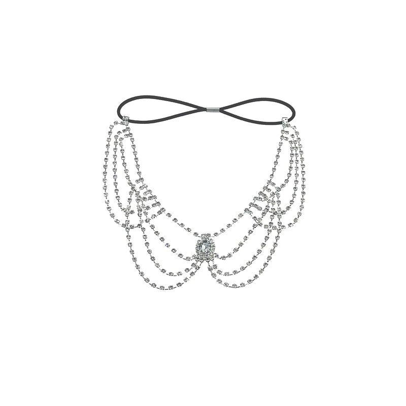 Rhinestone multi-layer elastic leg chain fashion all-match beach crystal body chain female Legchain
