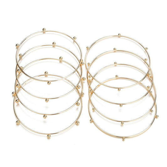 Bohemia 8-Piece Bracelet Fashion Plating KC Gold Bracelet Ladies Jewelry Breakout