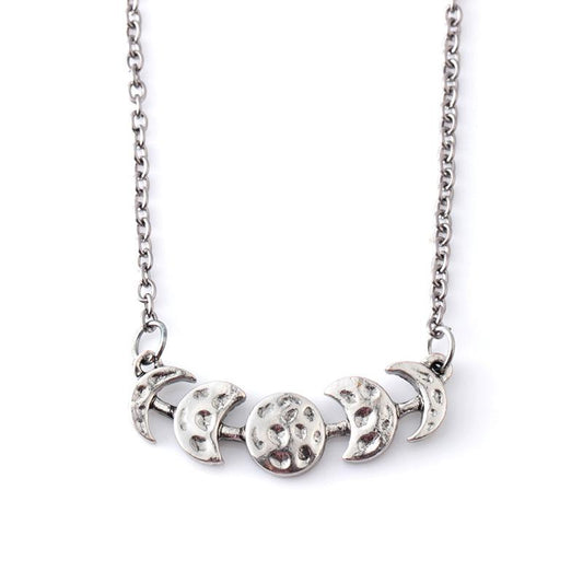 Fashion creative total lunar eclipse necklace personalized crescent moon pendant summer clavicle chain jewelry