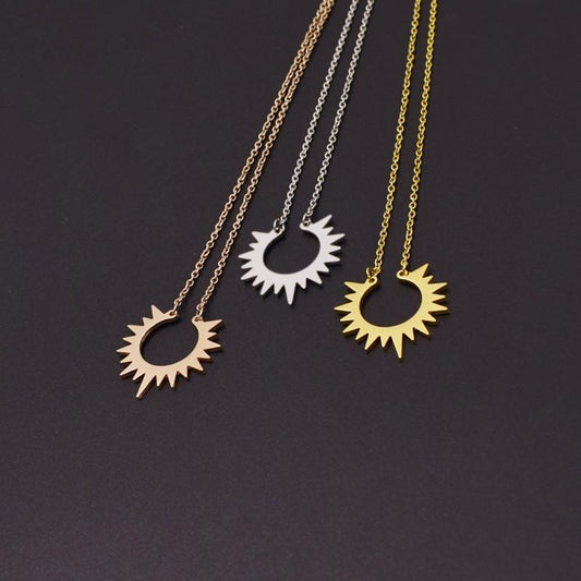 accessories sunflower necklace female sunflower pendant ins jewelry