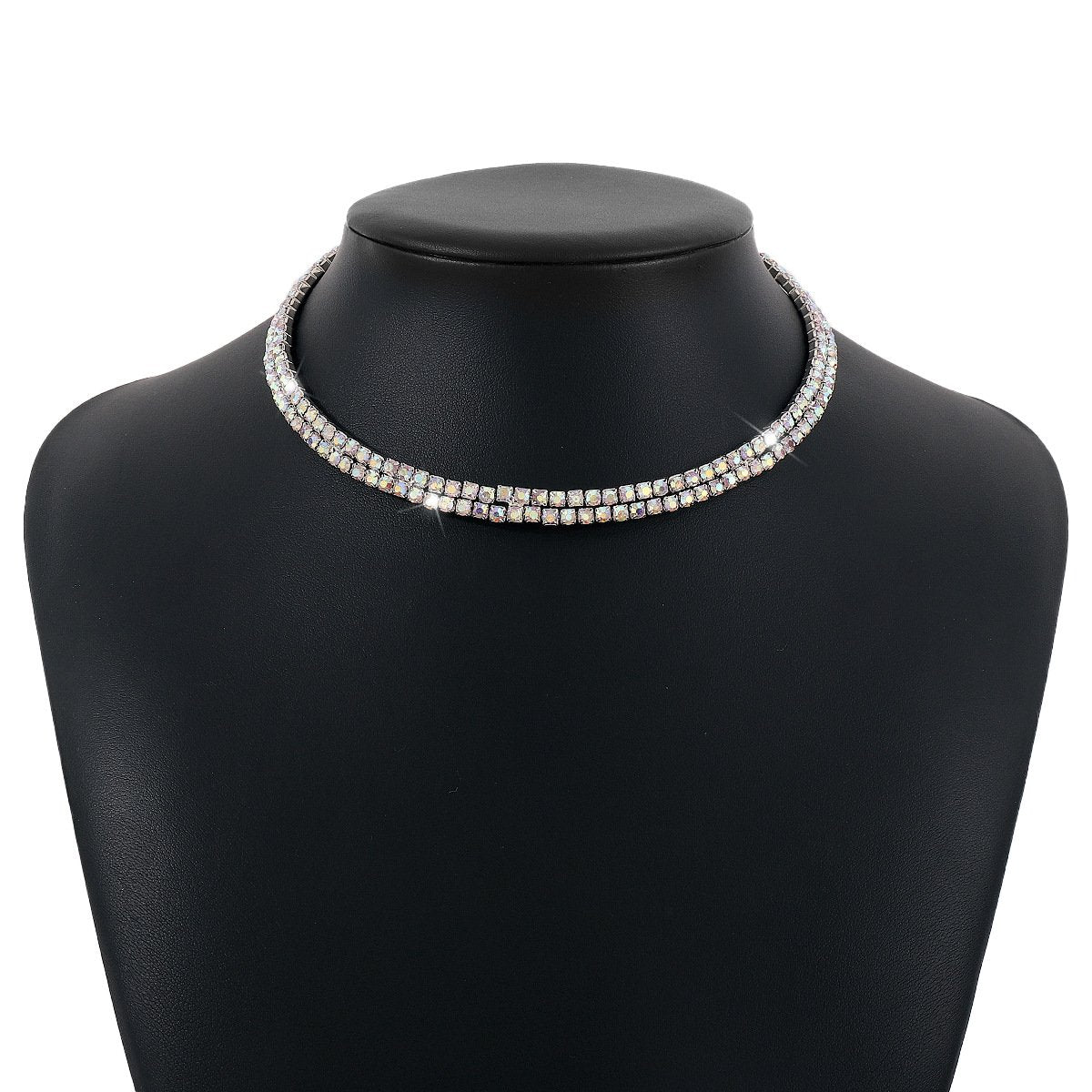N134 Necklace Hong Kong Claw Chain Row Diamond Geometric Elegant Necklace Temperament Creative Fashion Necklace