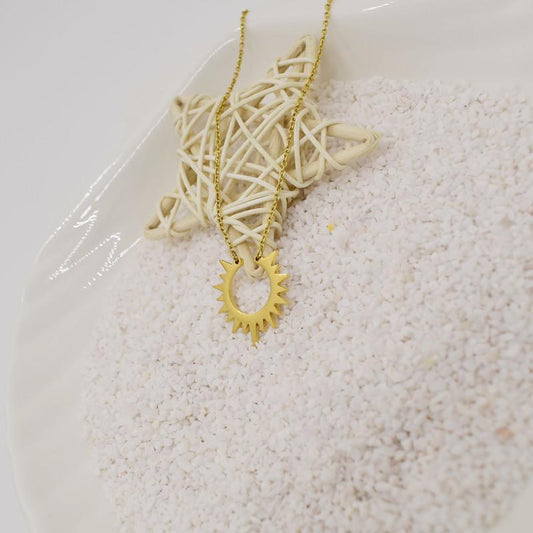 accessories sunflower necklace female sunflower pendant ins jewelry