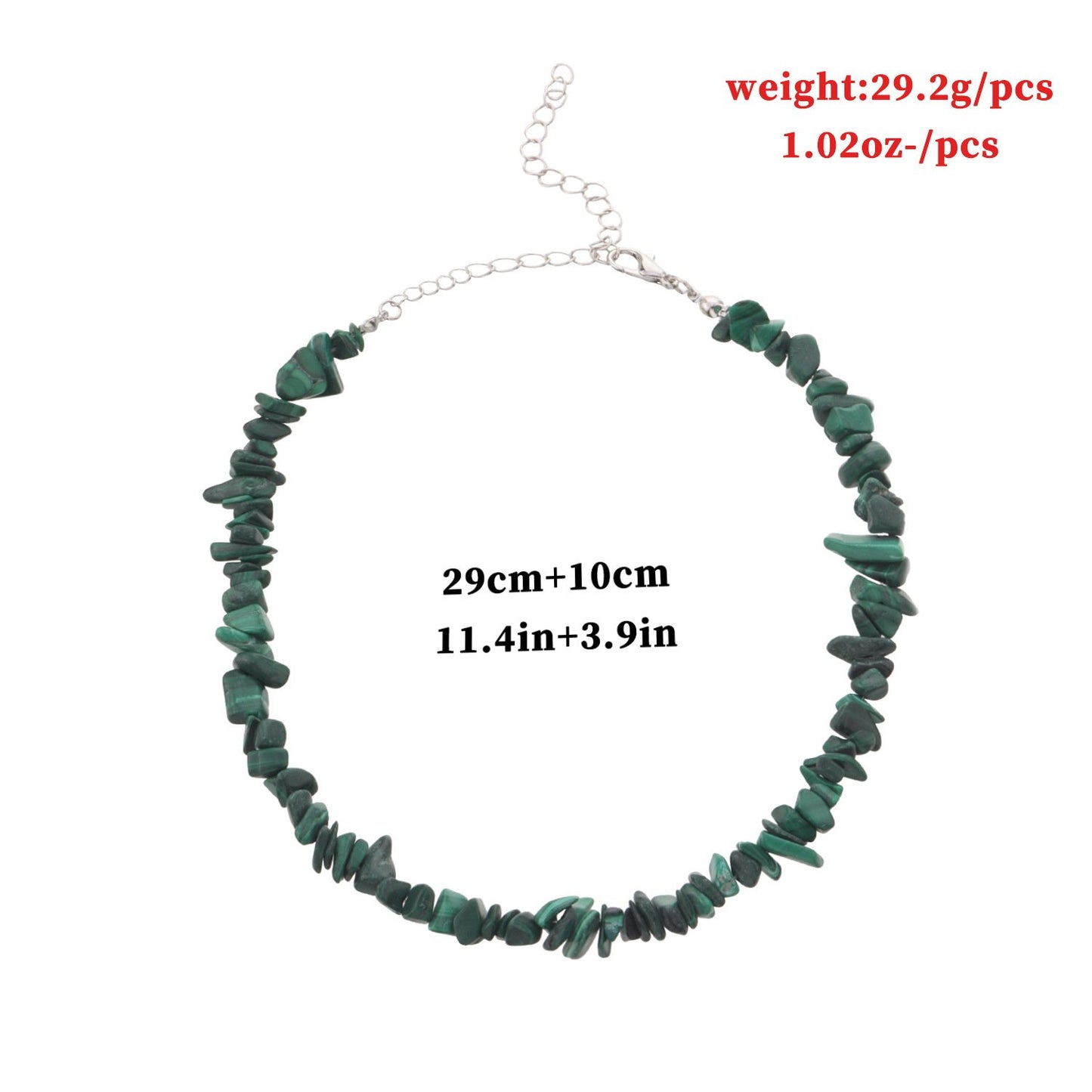 Jewelry fashion simple short green turquoise necklace femininity versatile personality exaggerated necklace