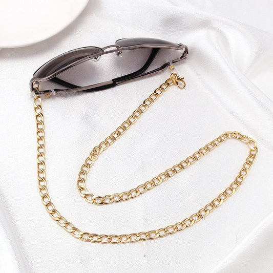 ins fashion metal aluminum chain simple all-match mask chain anti-lost glasses chain