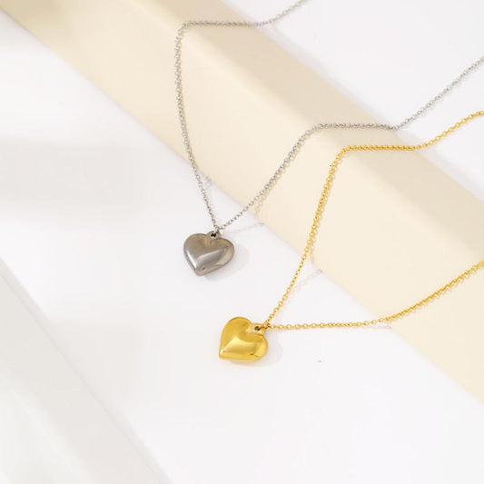 Love necklace ins design sense retro love collarbone chain female