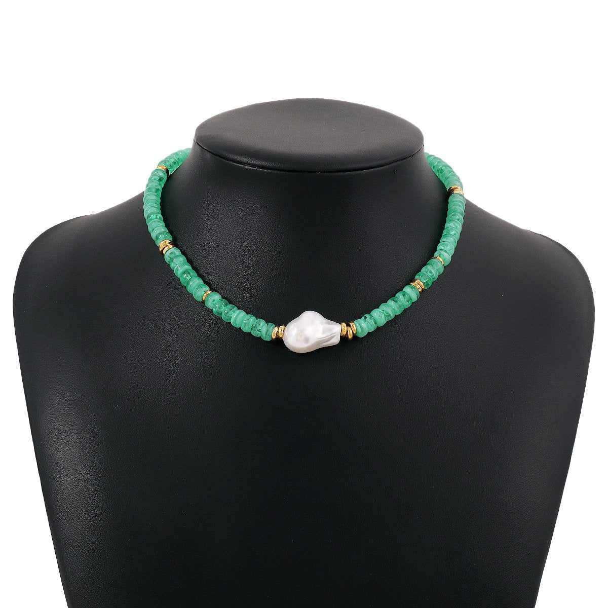 N1784 Bohemia Leisure Vacation Ethnic Necklace Female CCB Beaded Color Fragrance Simple Necklace