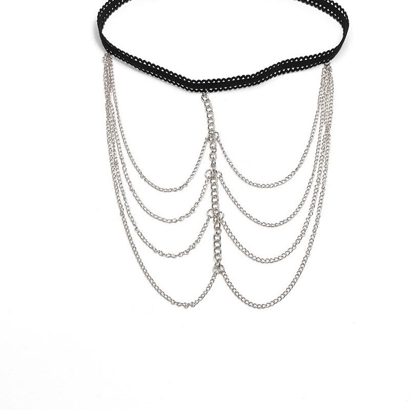 Jewelry Sexy Tassel Thigh Chain Elastic Rope Long Leg Chain Female Multilayer Chain Body Chain Female