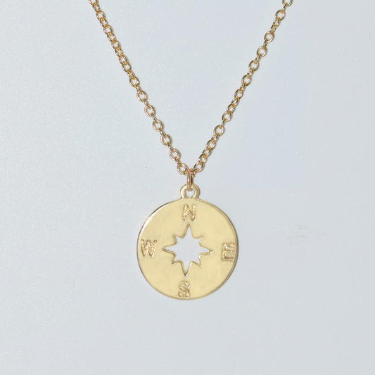 Export Jewelry Compass Compass Necklace Female Pendant Clavicle Chain
