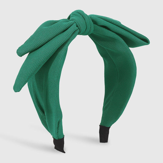 F5232 French retro exaggerated double-layer bow headband fabric retro wide-brimmed knotted net red headband