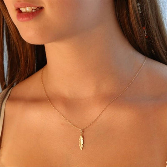 Necklace Fresh Angel Feather Necklace Elegant Goddess Model