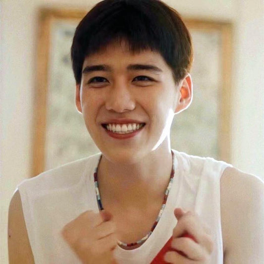 BKPP Thai drama interprets my love with your heart The same style of colorful beaded necklace Ouer's same style of clavicle chain