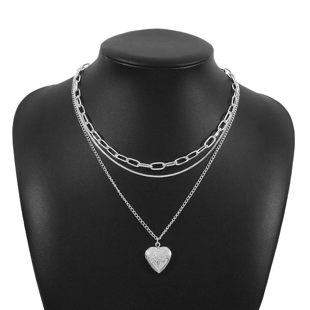 N11 jewelry multi-layer fashion rose letter necklace romantic temperament niche necklace female